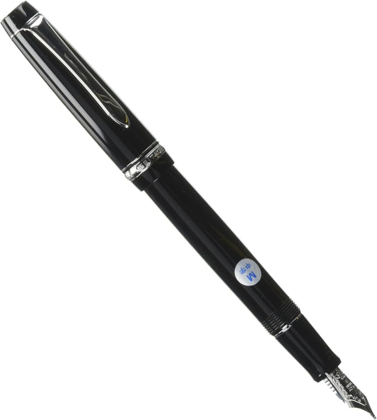 PILOT Fountain Pen Custom Heritage 91, M-Nib, Black Body (FKVH-1MR-BM)