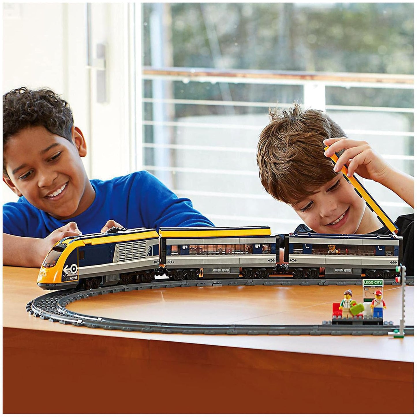 City Passenger Rc Train Toy, Construction Track Set for Kids