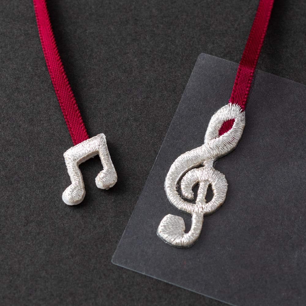 Midori 82461006 Stickers, Bookmark Stickers, 2461, Embroidery, Music Note Pattern