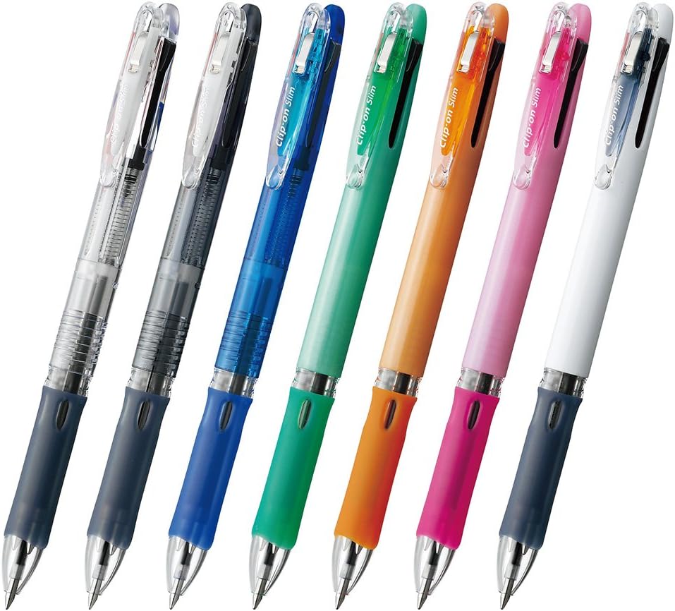 ZEBRA 3 Color Ballpoint Pen Clip-On Slim 3C Blue 10pcs B-B3A5-BL
