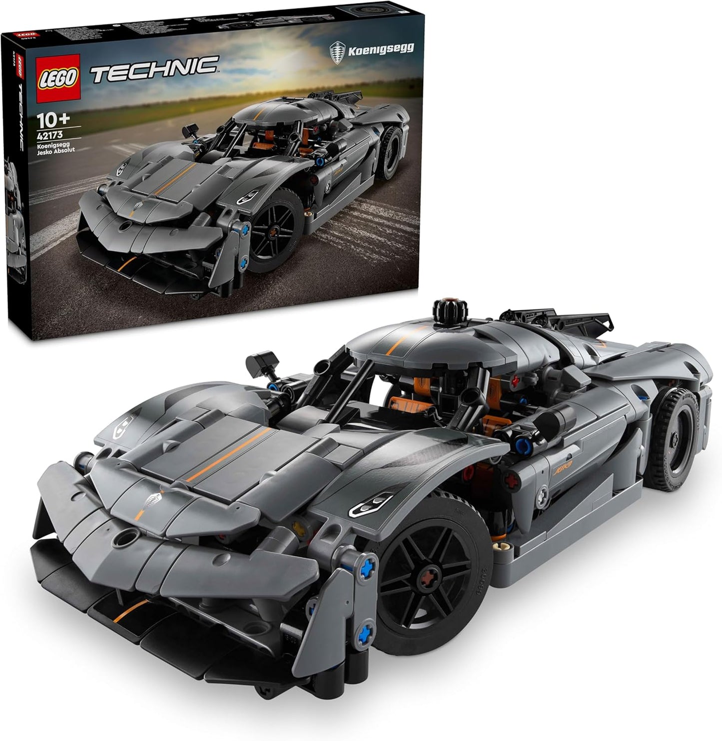 LEGO 42173 Technic Koenigsegg Jesko Absolut Supersportwagen in Grau