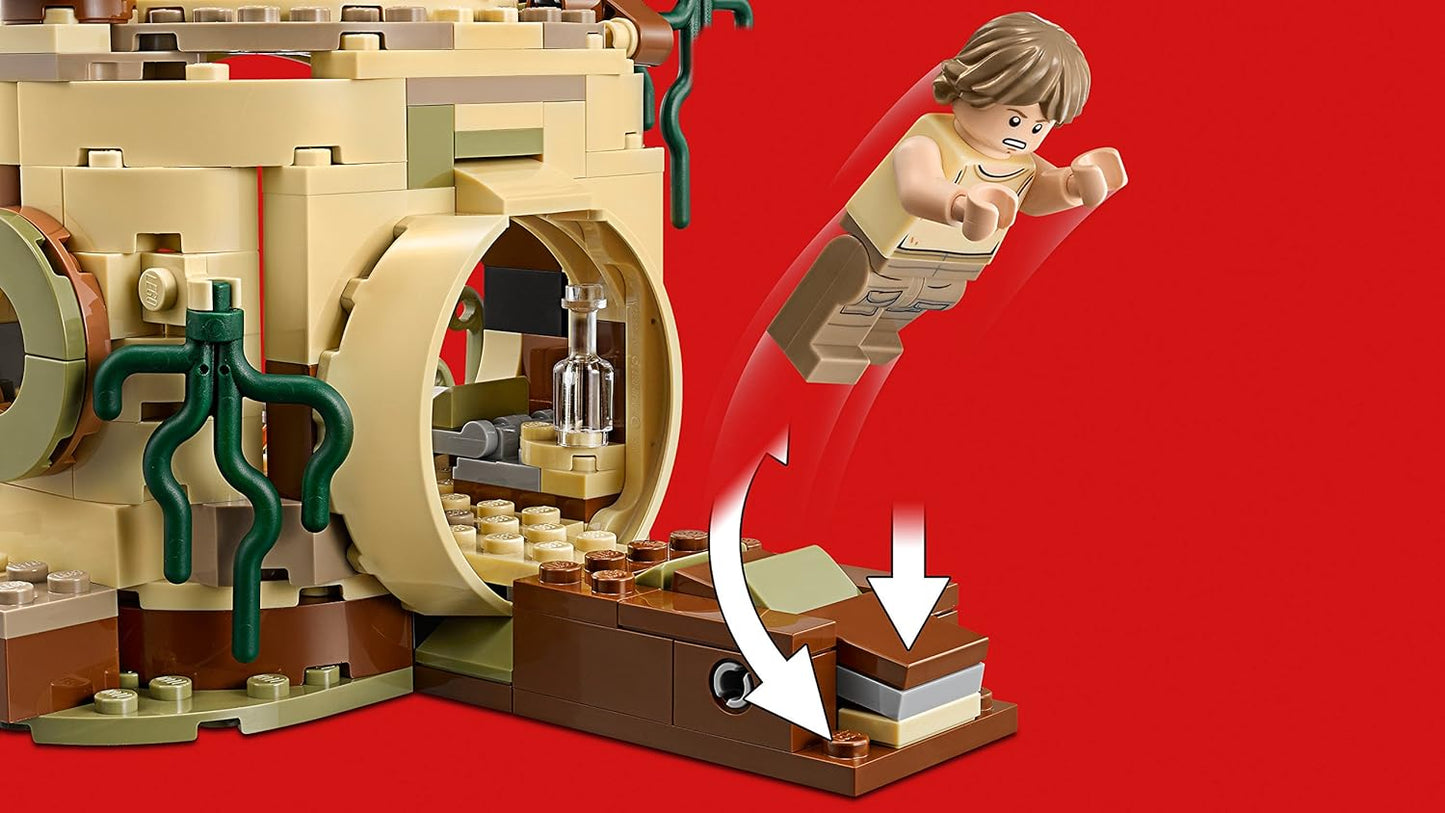 Star Wars Yoda'S Hut Building Set, Yoda & R2-D2 Droid Minifigures, Jedi Training Play Set