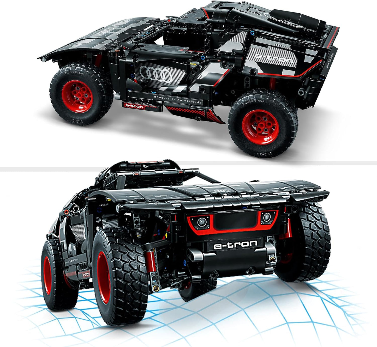 Lego Technic Audi RS Q e-tron 42160 Advanced Building Kit for Kids Ages 10 and Up, This Remote Controlled Car Toy Features App-Controlled Steering and Makes a Great Gift for Kids Who Love Engineering