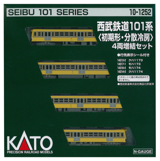 101 series (initial form and distributed cooling) Seibu railway 4-car add-on set N gauge model railway KATO 10-1252