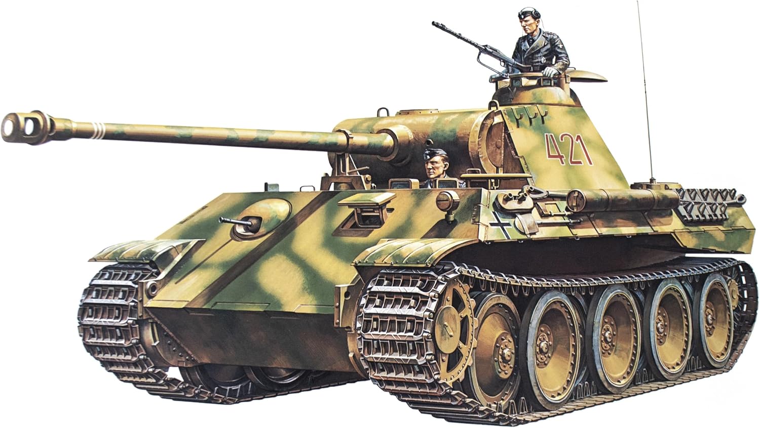 Tamiya 1/35 German Pzkfw V Panther Ausf A Model Kit – military scale model