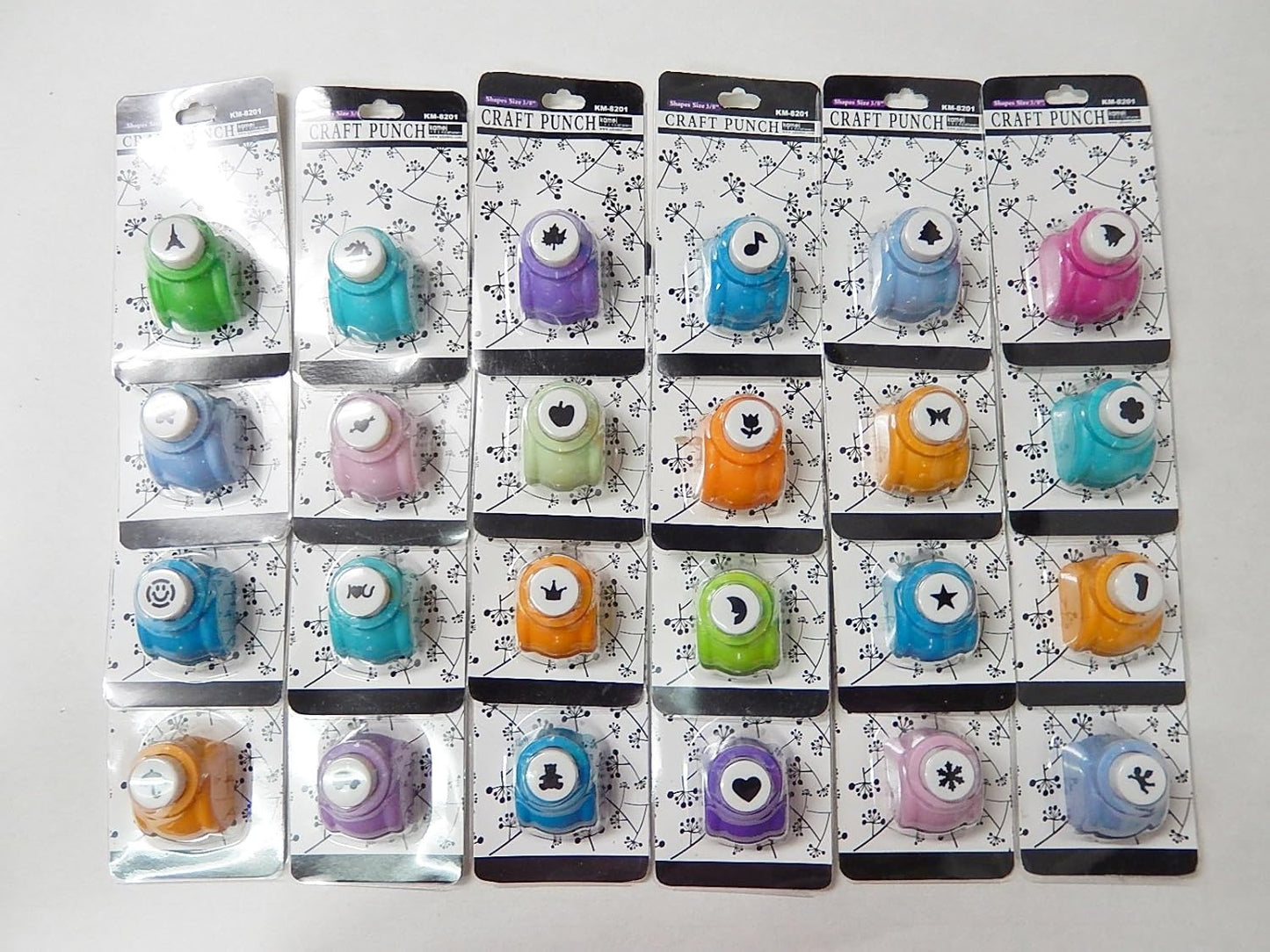ShanTrip colorful 24 Quai mini craft punch set