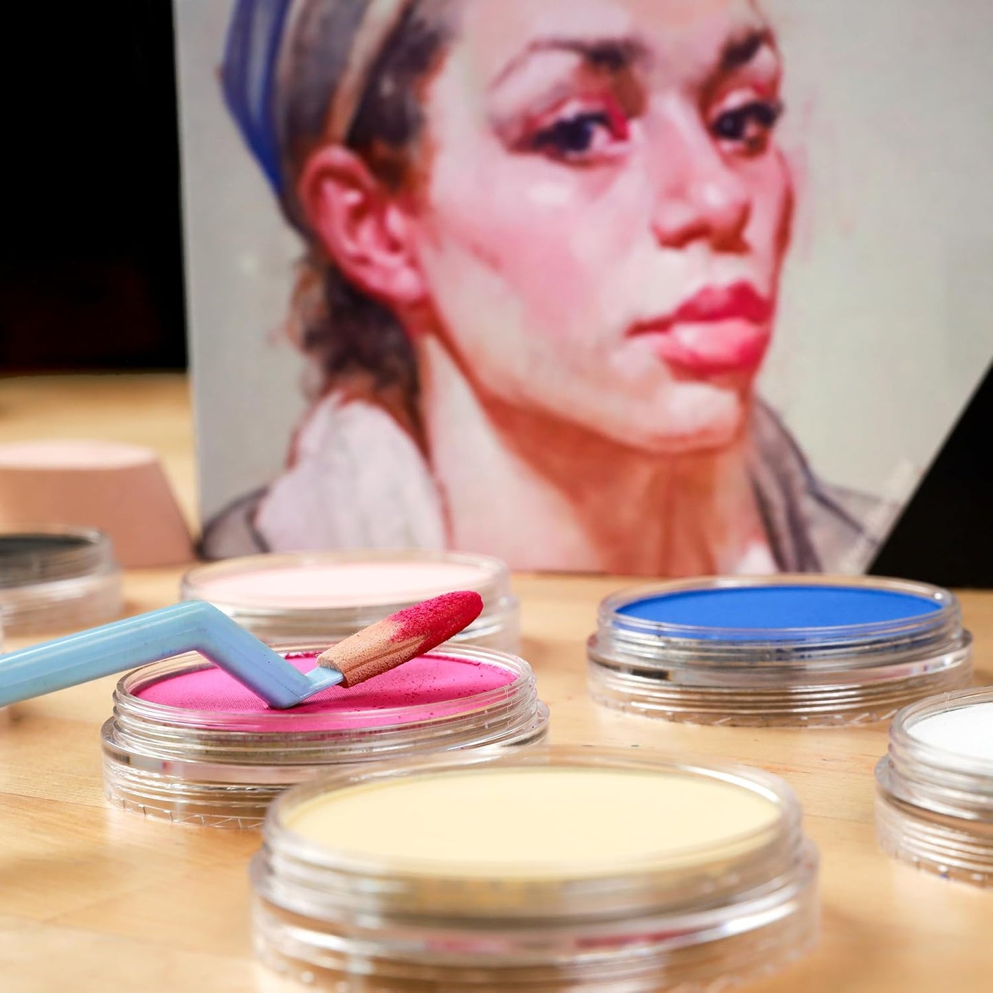 PanPastel Artist Pastels by GOLDEN, Portrait Set, 7 Color, Professional Artist Pastels, Unique Pan Format (cake-like)