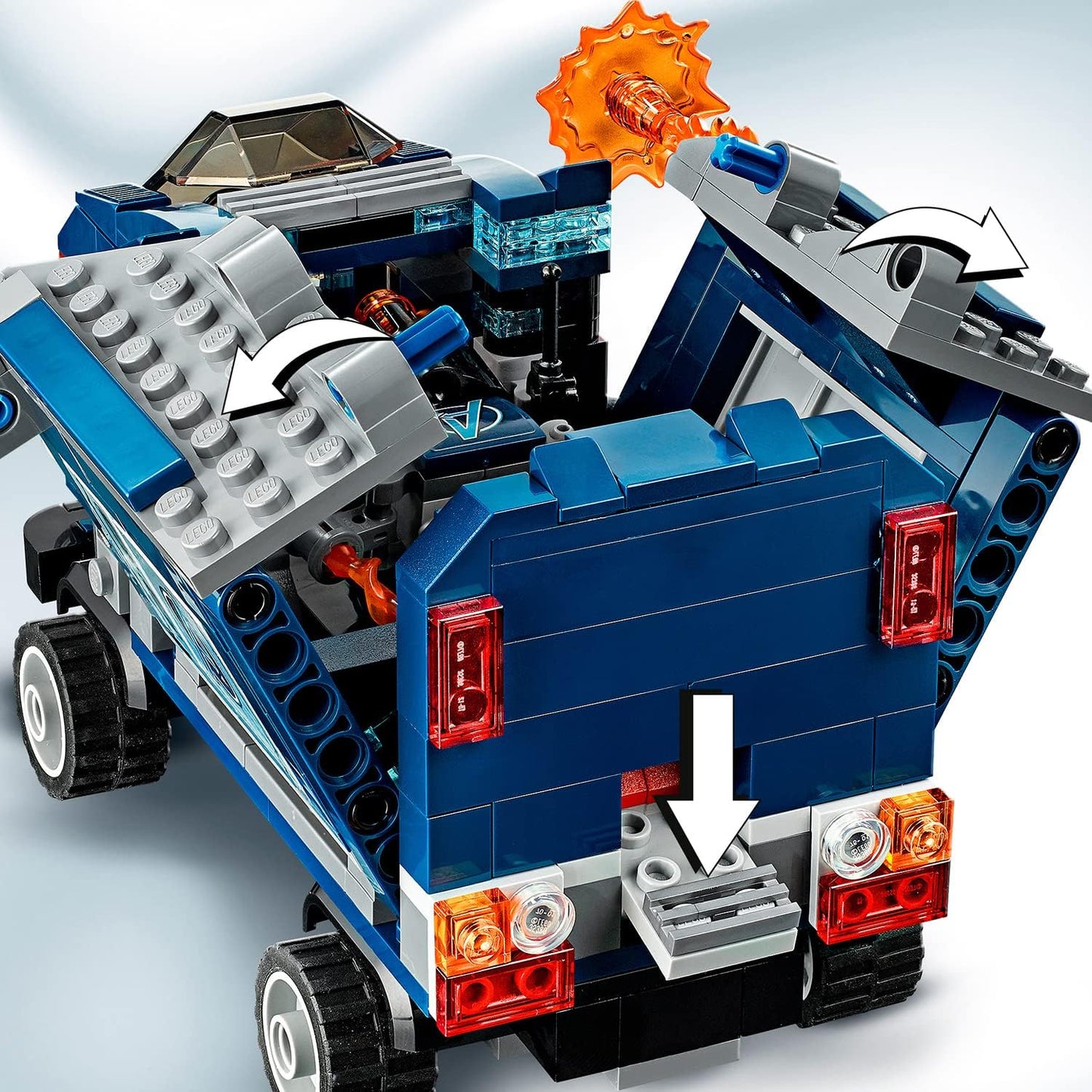 LEGO 76143 Marvel Avengers Superhelden - Truck-Festnahme Set Der Fall mit Captain America und Hawkeye Minifiguren