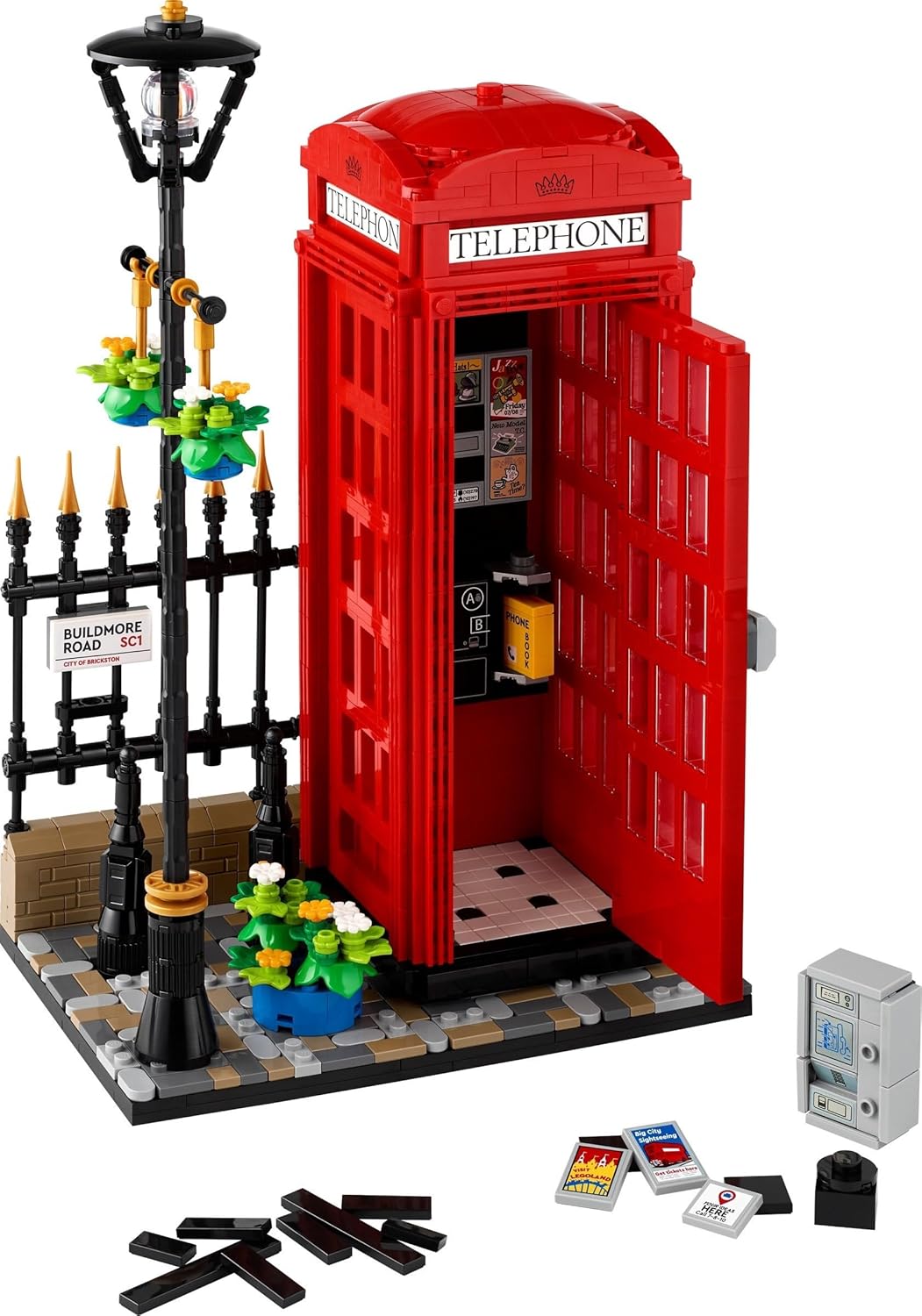 Lego 21347 Idea London Red Public Phone Toy Toy Present Block