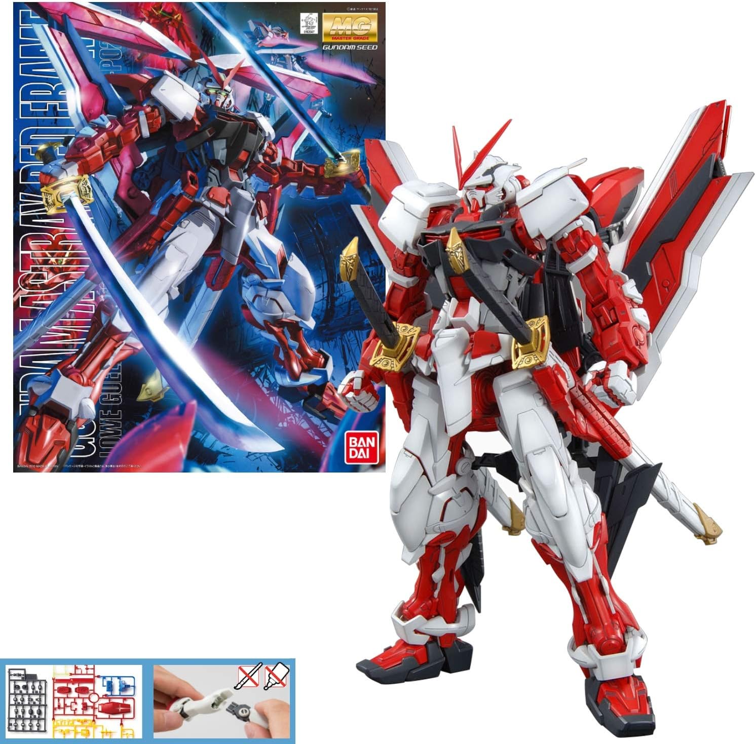 Bandai Hobby MG 1/100 Astray Red Frame Revise Gundam Model Kit