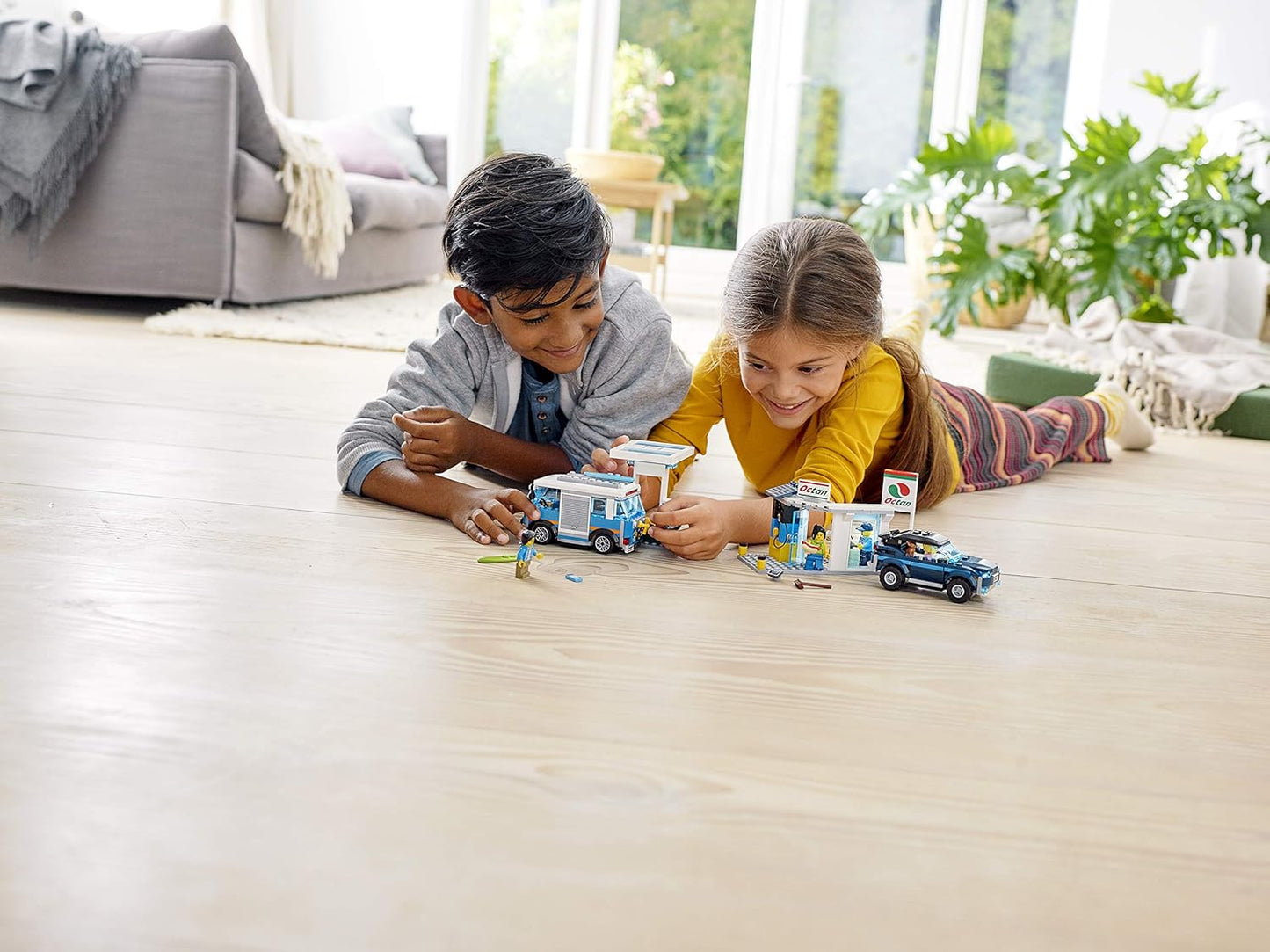 LEGO City Turbo Wheels - Gas Station, Toy Building Set from 5 Years, with Various Toy Vehicles and Minifigures (60257), Assorted Colour/Model