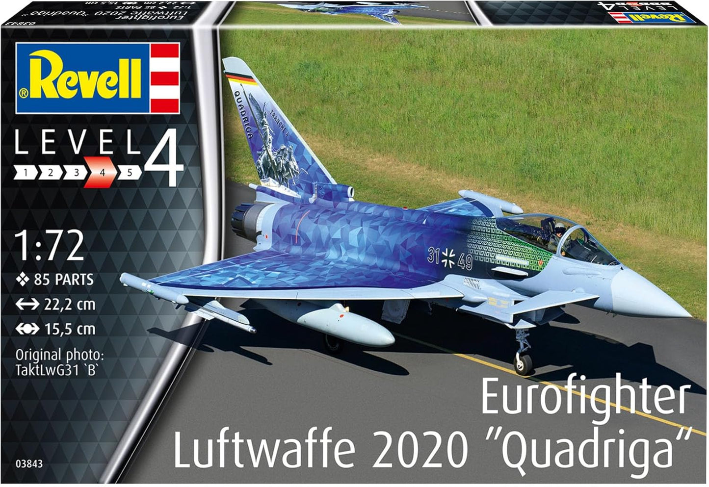 Revell 03843 Eurofighter Luftwaffe 2020 Quadriga 1:72 Scale Model Kit