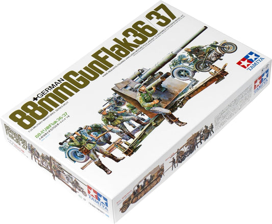 Tamiya Models German 88mm Gun Flak 36.37 Model Kit