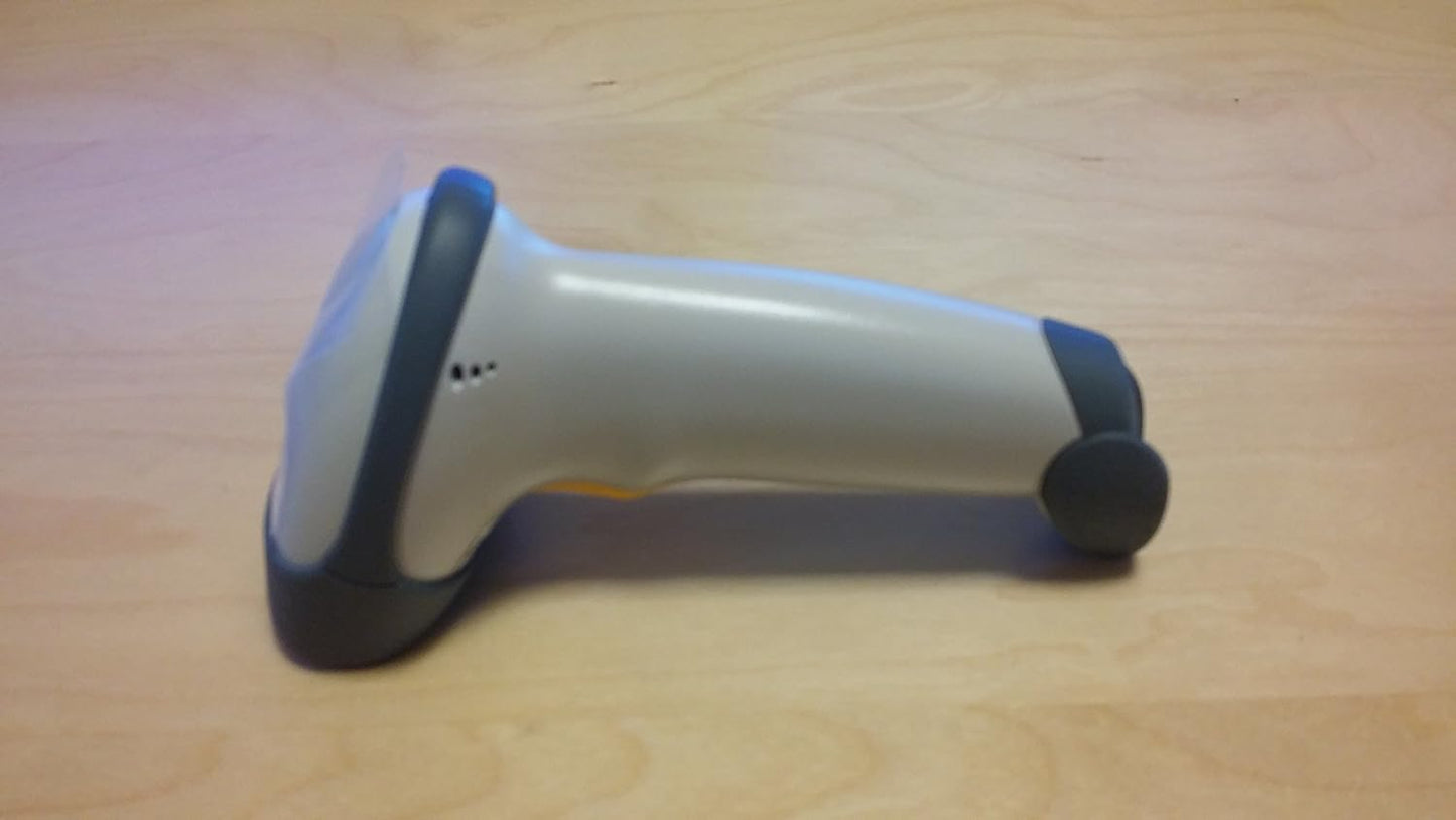 ZEBRA/Motorola Symbol LS2208 Handheld Barcode Scanner, Includes Stand and USB Cord (White)