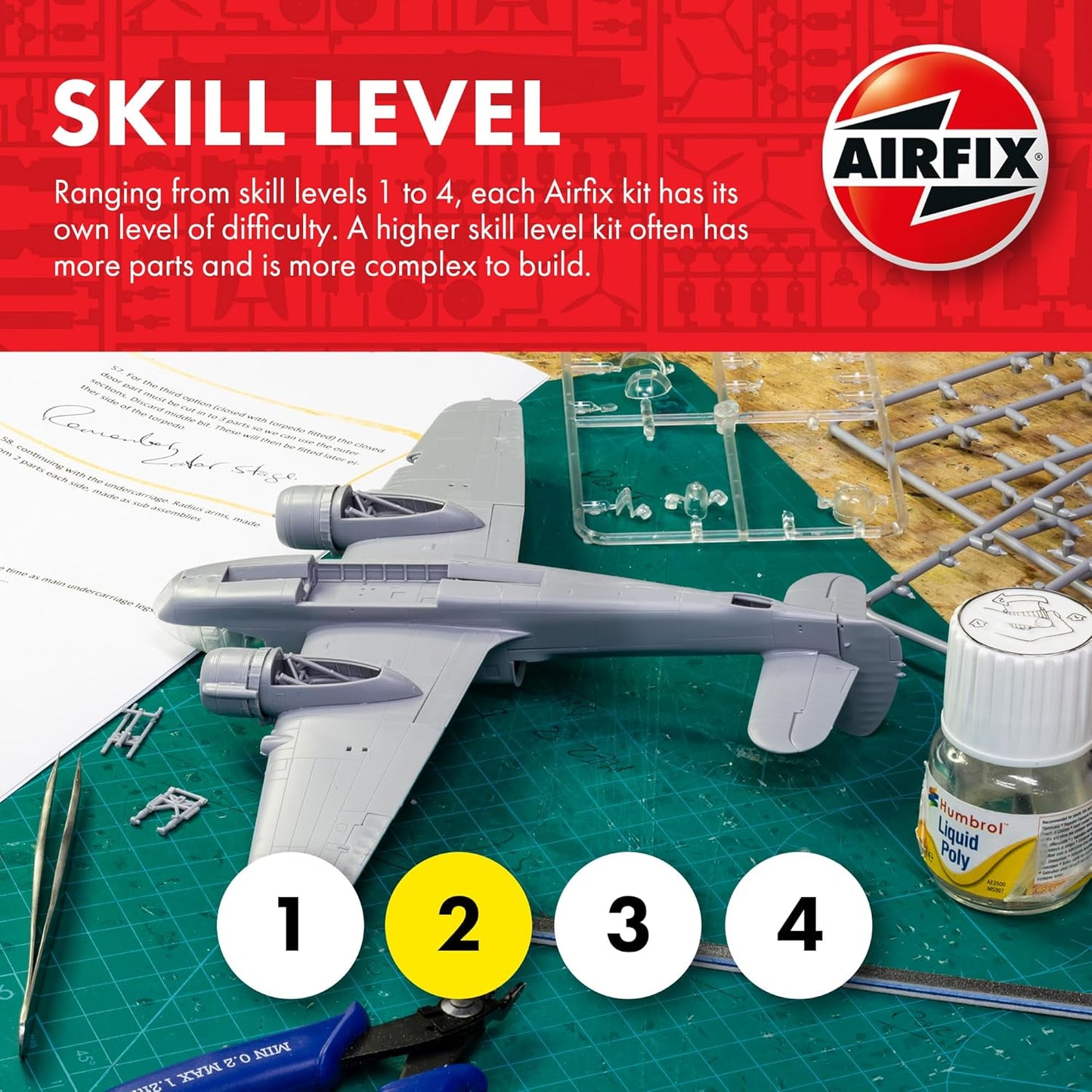 Airfix A05330 WWII RAF Bomber Re-Supply Set, 1:72 Scale, Green,grey