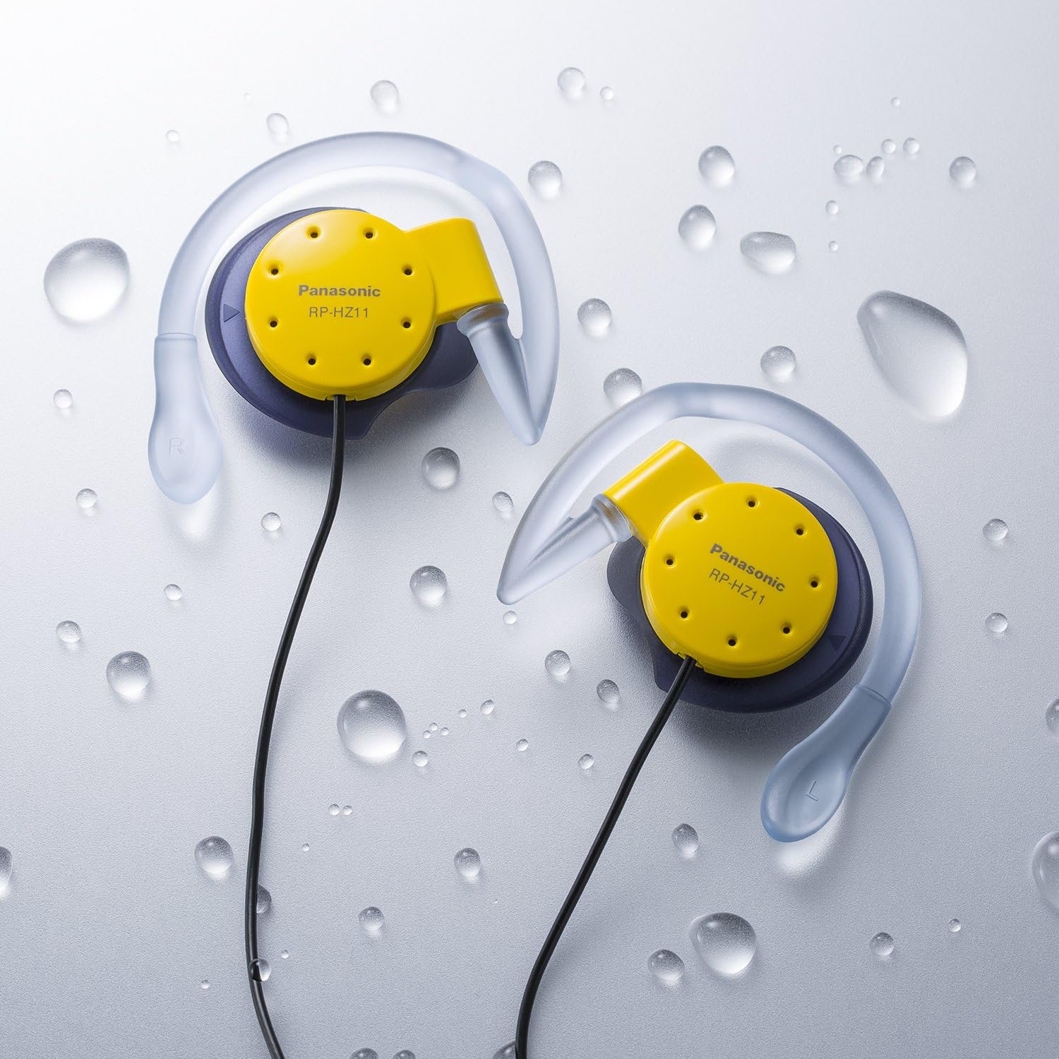 Panasonic RP-HZ11-K Ear-Hook Headphones – Black, Water Resistant