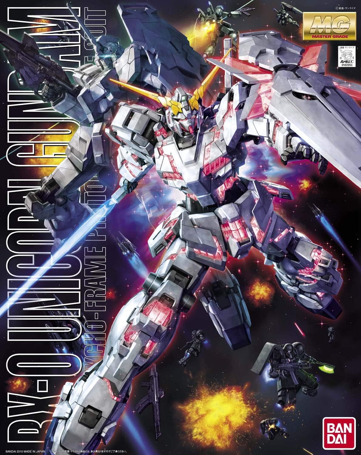 Unicorn Gundam Gundam UC, Bandai MG 1/100 Model Building Kit