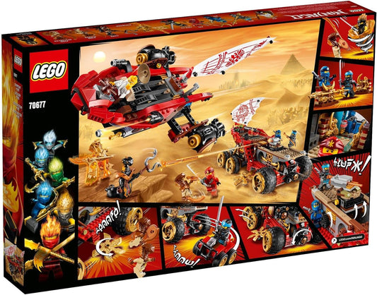 LEGO NINJAGO Land Bounty 70677 toy truck building set with ninja minifigures and weapons