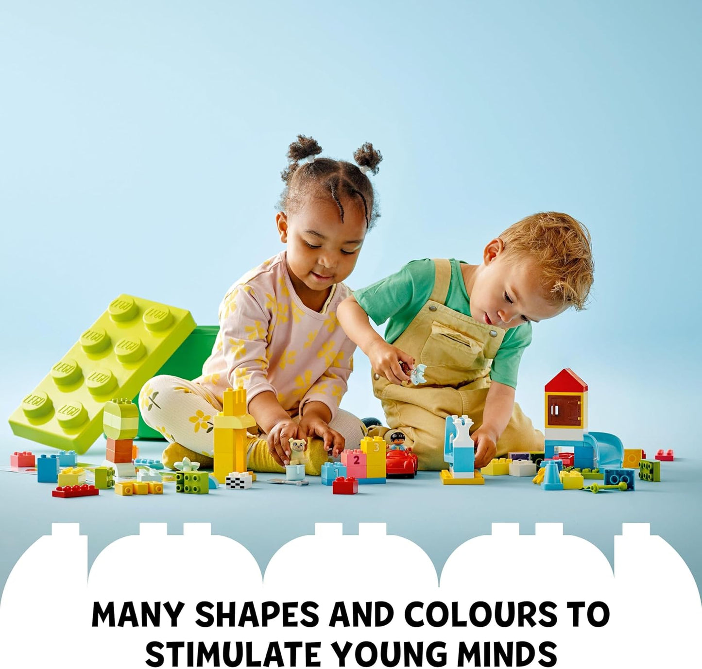 LEGO DUPLO Classic Deluxe Brick Box Building Set with Toy Storage, First Bricks Educational Learning Toys for Toddlers, Kids, Boys & Girls 1.5-3 Years Old, Birthday Gift Idea 10914