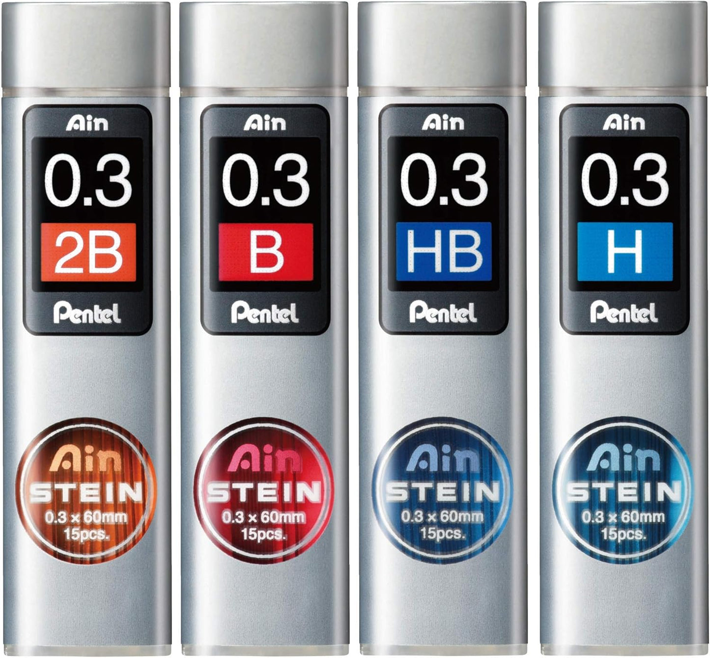 Pentel 0.3 mm 2B Ain Stein Refill Leads (Pack of 12)
