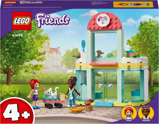 LEGO 41695 Friends Pet Clinic, Toy for Boys and Girls +4 Years with Mini Doll and Figures of Kitten and Bunny