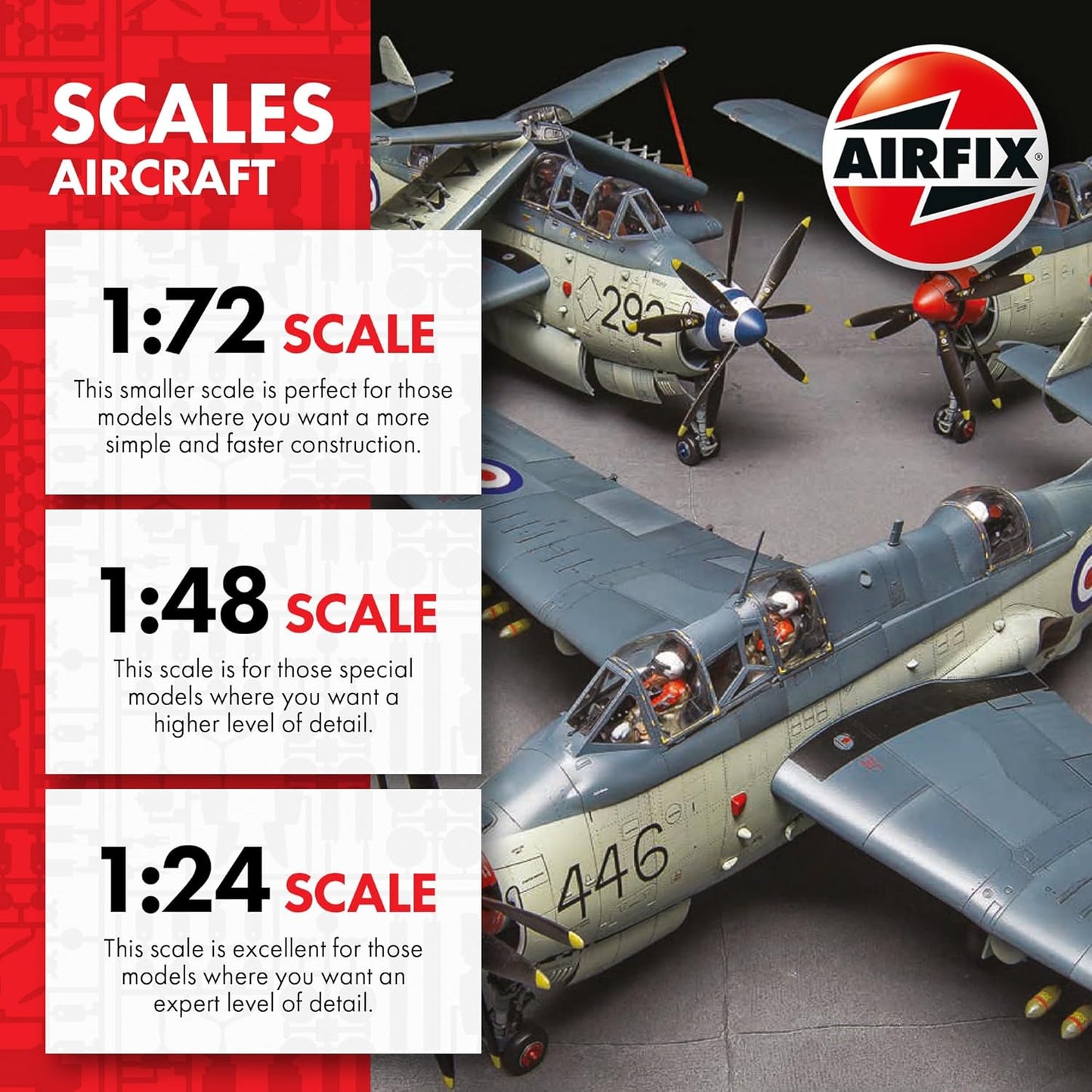 Airfix Model Airplane Kit Gift Set - A08016 Armstrong Whitworth Whitley Mk.V, Plastic Plane Model Kits for Adults & Kids 8+, Skill Level 3, 1:72 Scale WW2 Military Aircraft Models