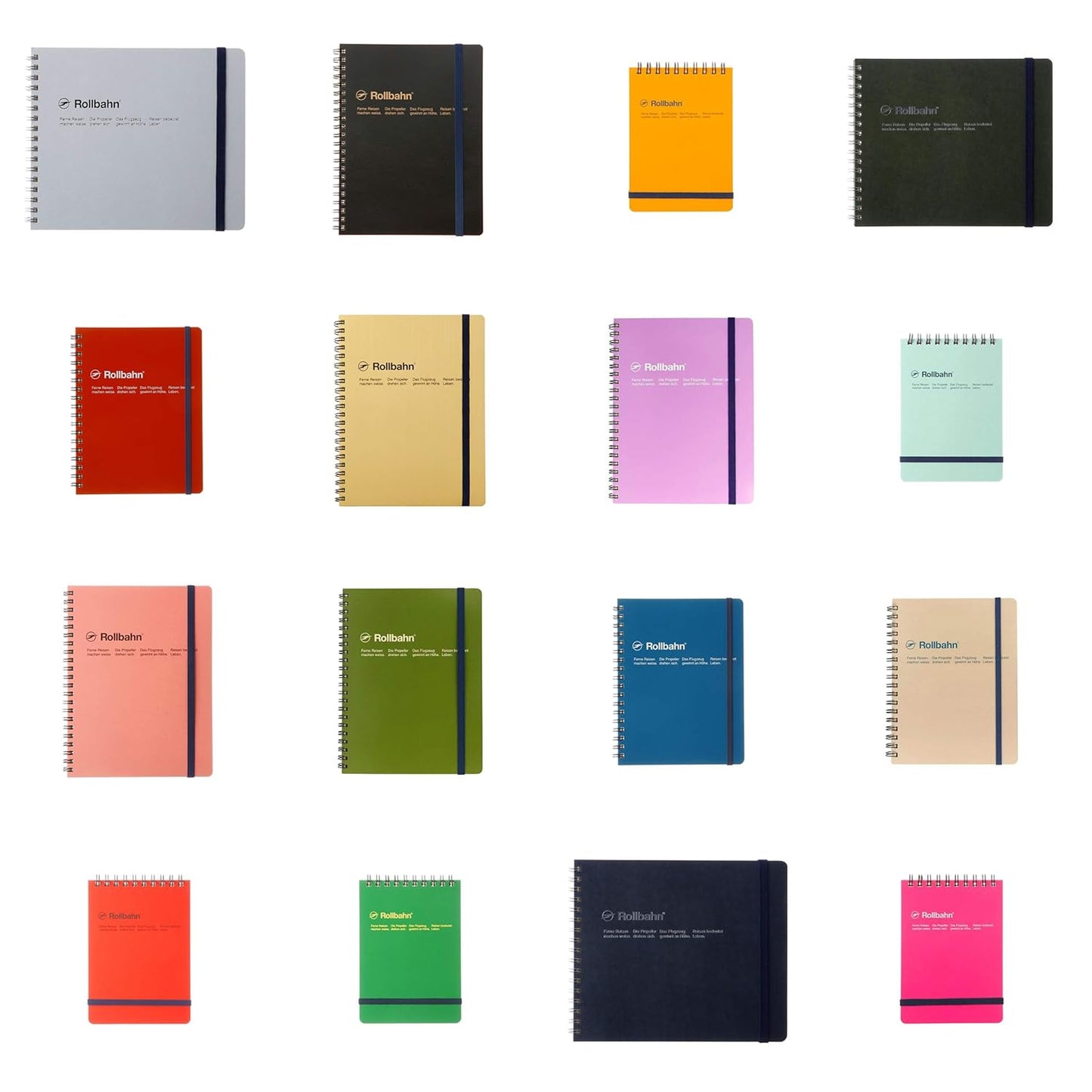 Delfonics Rollbahn Spiral Notebooks: 5-1/2 in. Wide (Blue)