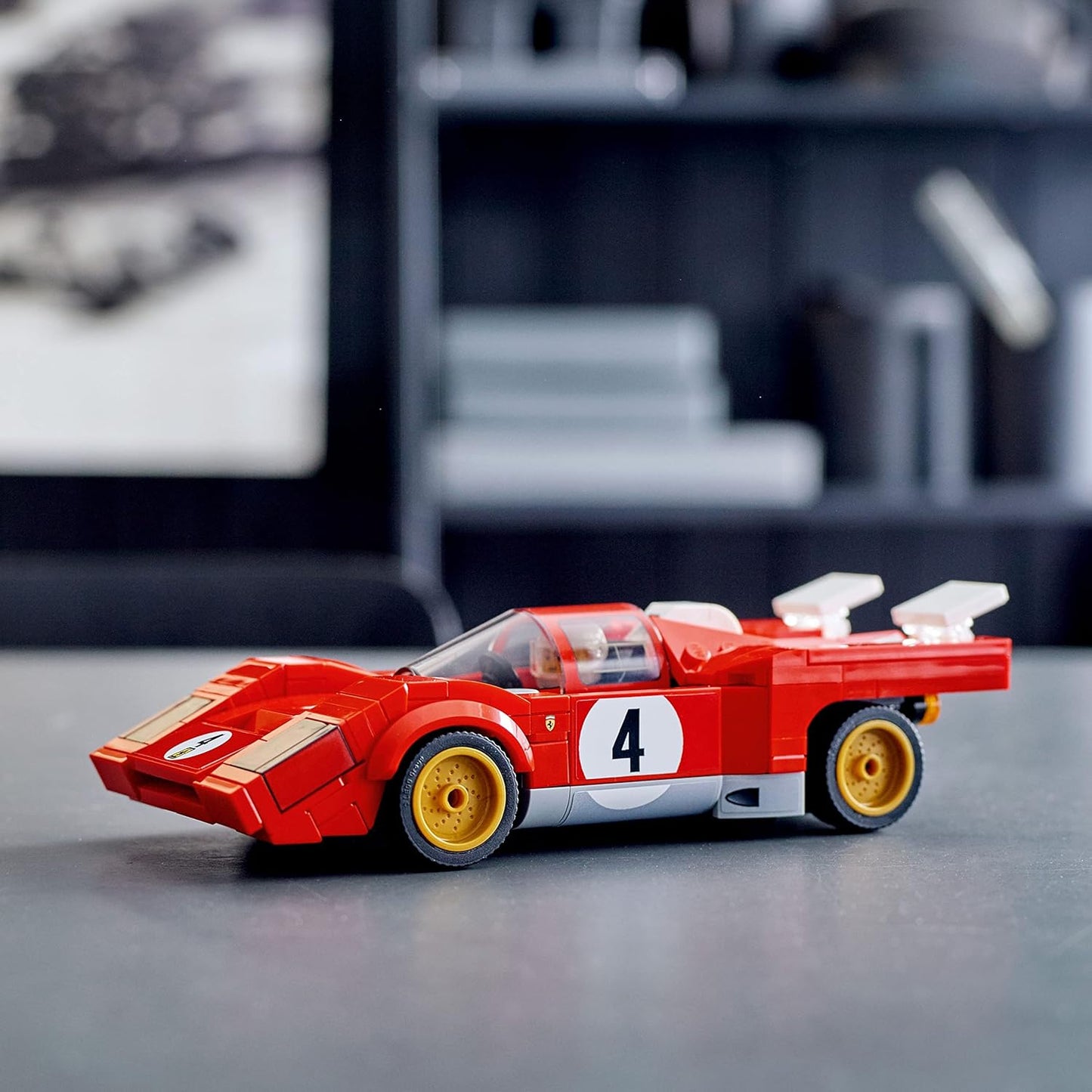 LEGO Speed Champions 1970 Ferrari 512 M 76906 Building Set - Sports Red Race Car Toy, Collectible Model Building Set with Racing Driver Minifigure, Gift for Grandchildren, Boys, Girls and Kids Ages 8+