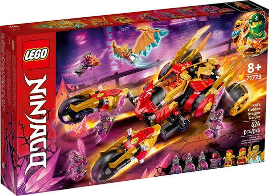 LEGO 71773 Ninjago The All-Terrain Golden Dragon of Kai, Car Toy and Zane Minifigure, for Ages 8 and Up