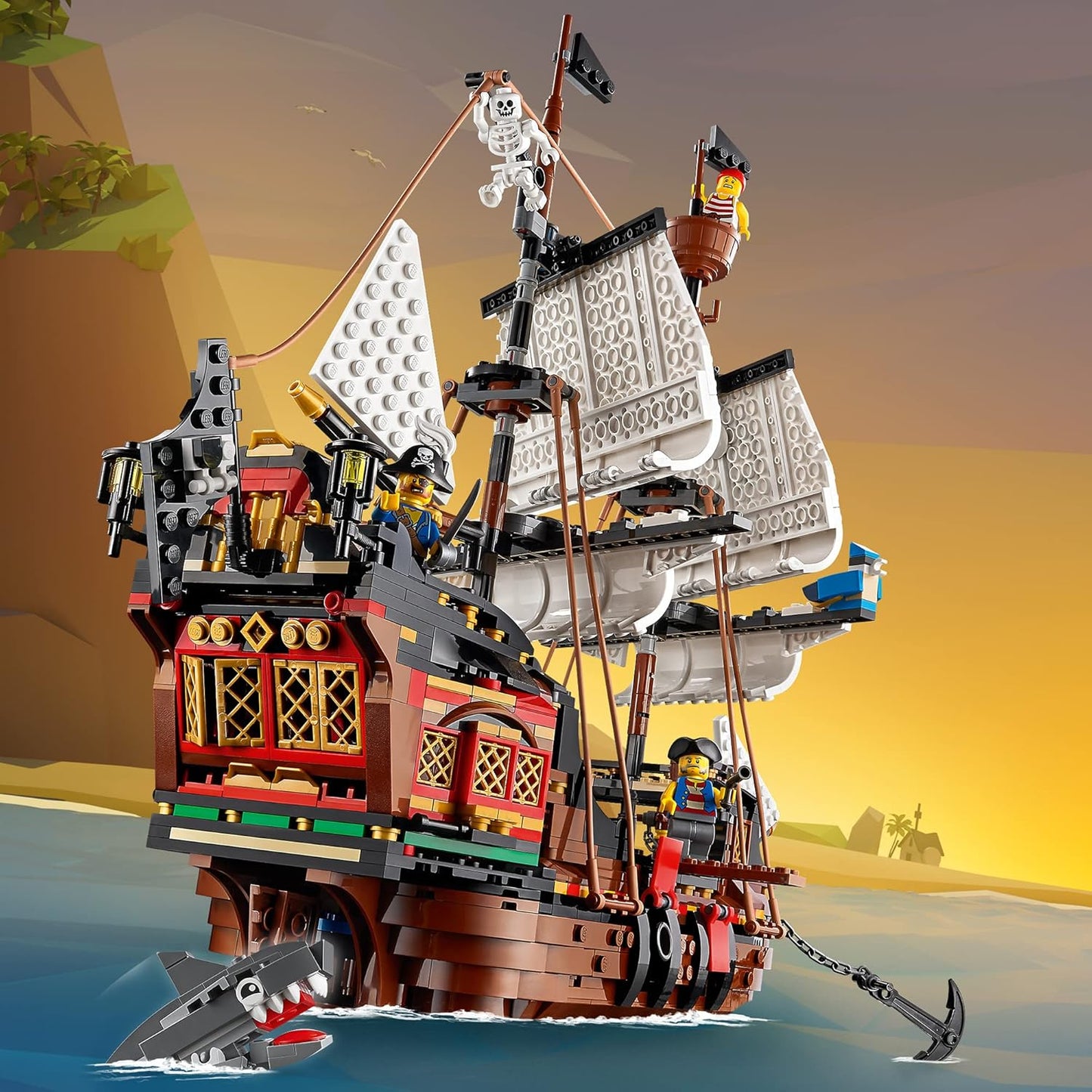 LEGO Creator 3in1 Pirate Ship 31109 Building Playset - Pirates and Model Ships