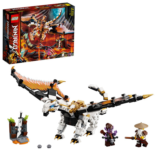 LEGO 71718 NINJAGO Wu's Battle Dragon Toy with Master Wu & Gleck Minifigures