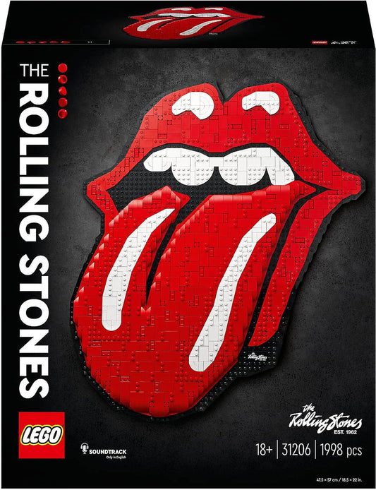 LEGO Art The Rolling Stones 31206 Building Kit; Wall Art Memorabilia or Hobby Gift for Rock Music Fans and Adults