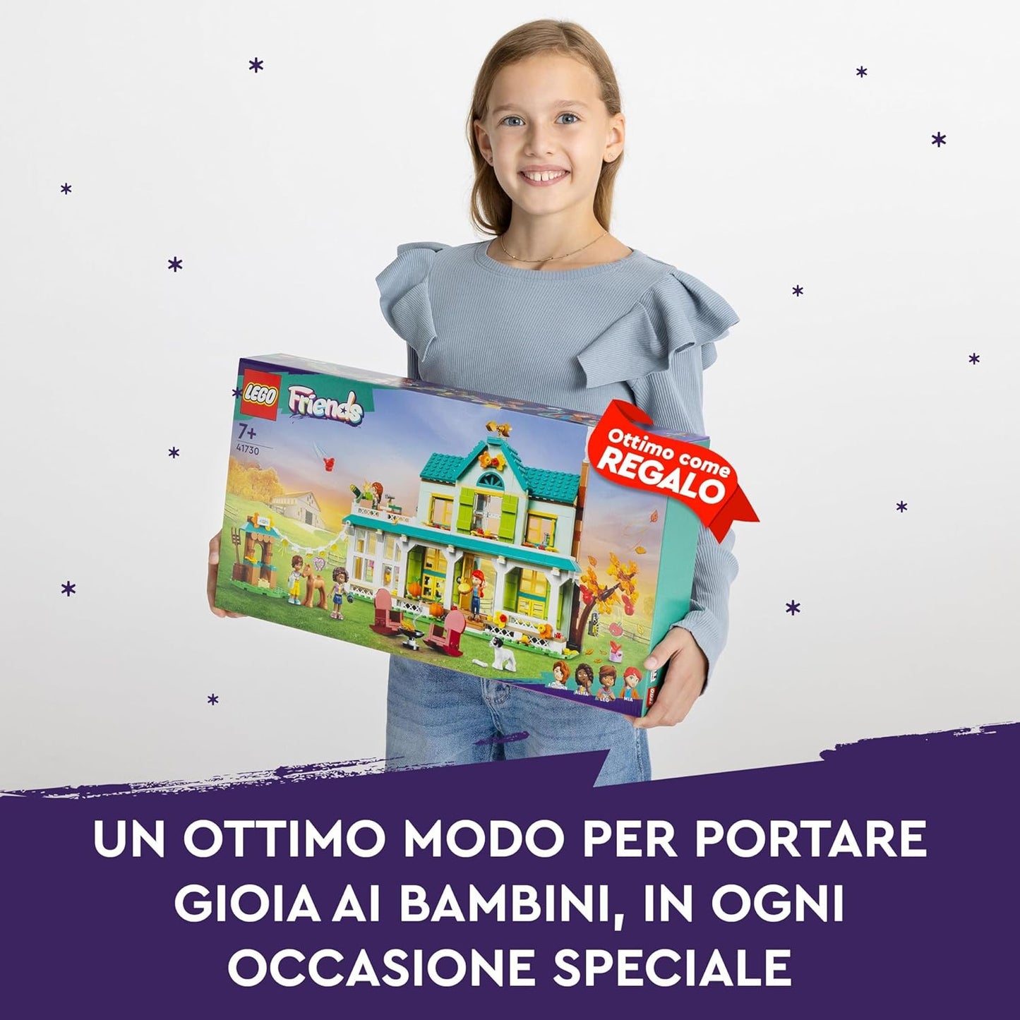 LEGO Friends Autumn's House 41730, Dolls House Playset with Accessories, Toy Horse & Mia Mini-Doll, Toys for Girls and Boys 7 Plus Years Old, Birthday Gift Idea
