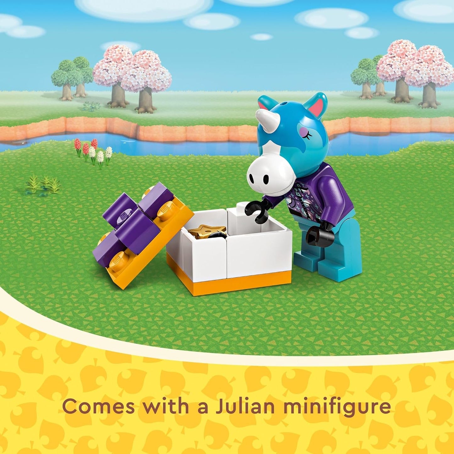 LEGO Animal Crossing Julian???s Birthday Party Video Game Toy for Kids, Animal Crossing Toy from The Video Game Series with Horse Toy Minifigure, Birthday Gift for Girls and Boys Ages 6 and Up, 77046