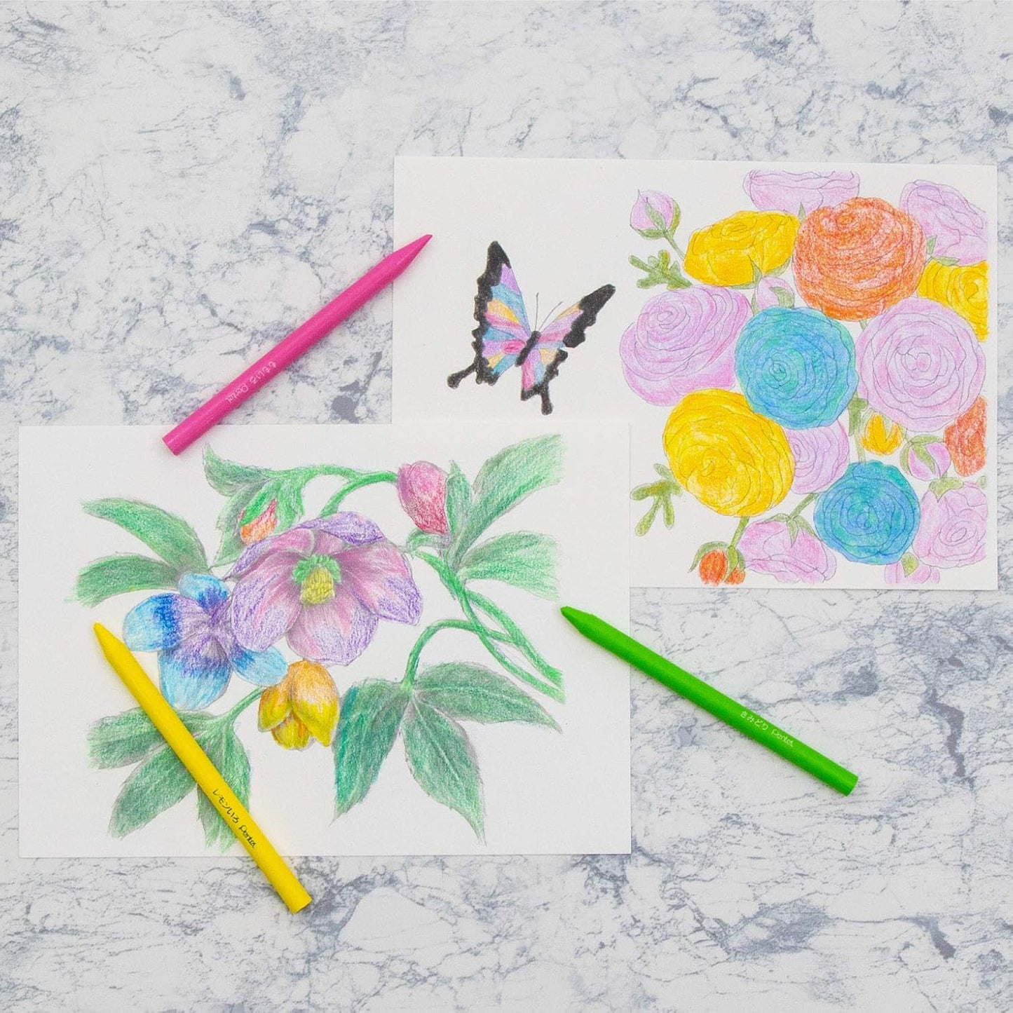 Pentel GC-T10R Colored Pencils, Pastic, Elementary School, Set of 10