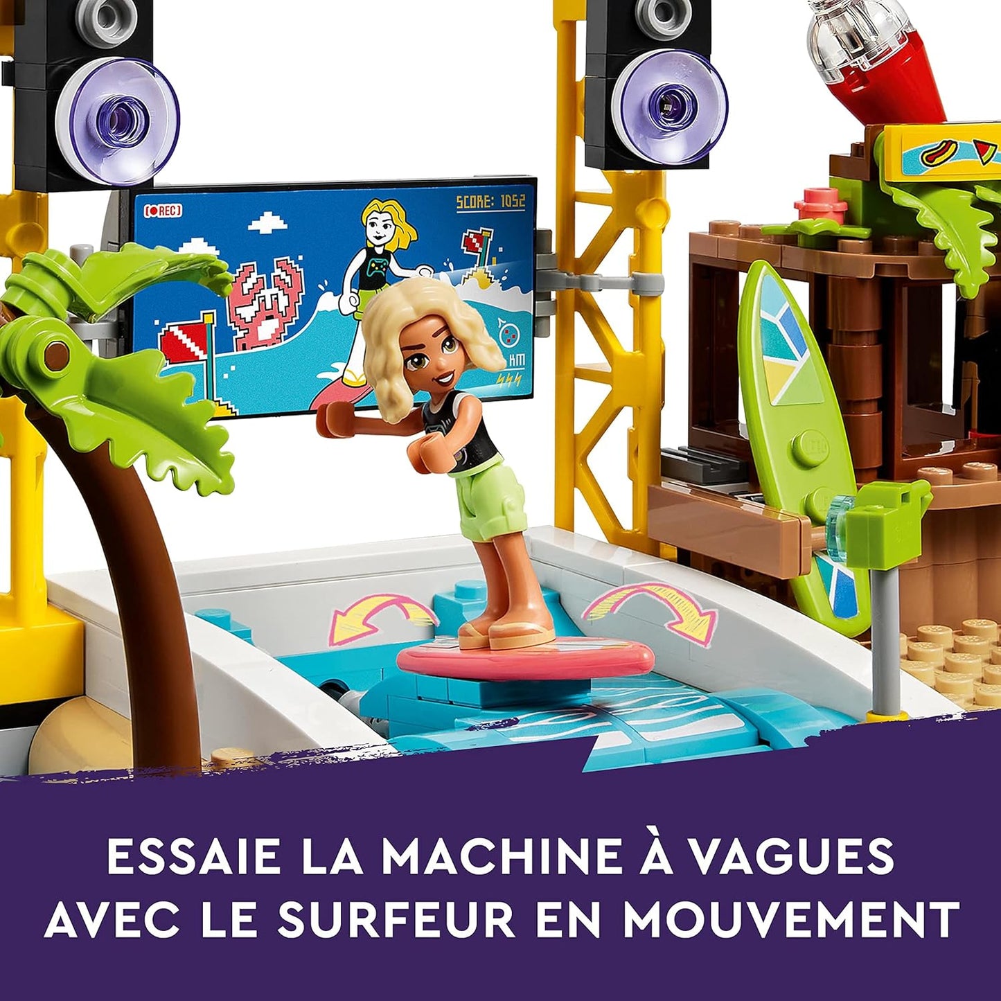 LEGO 41737 Friends Beach Amusement Park, Toy Fair with Technic Movement Elements, Animal Figures, Carousel and Wave Machine, Gift Idea