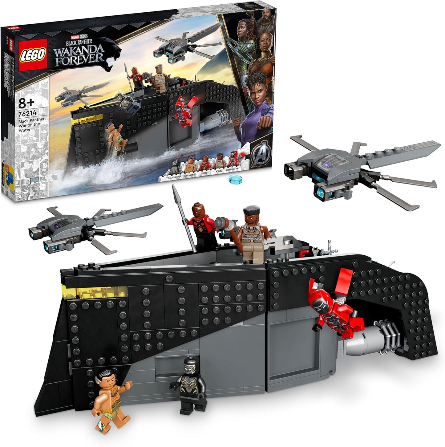 LEGO Super Heroes Marvel Black Panther: Water Decisive Battle 76214 Toy Blocks