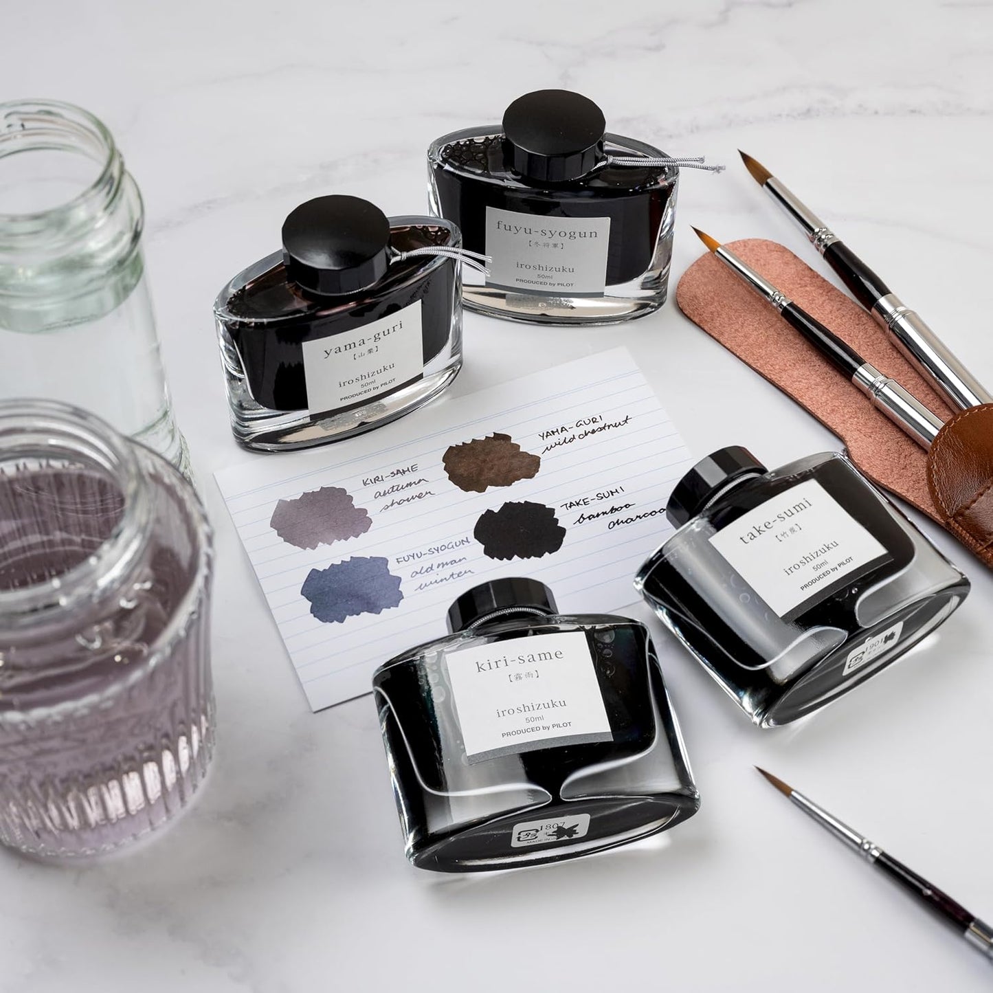 PILOT Iroshizuku Fountain Pen Ink 50 ml Bottle Take-sumi (Gray Black) (Japan Import), Black