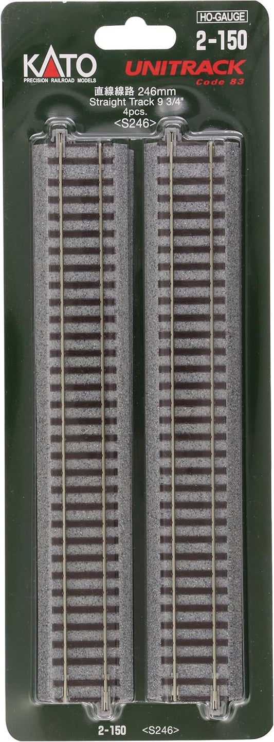 Kato USA Inc. HO 246mm 9-3/4 Straight 4 KAT2150 HO Track