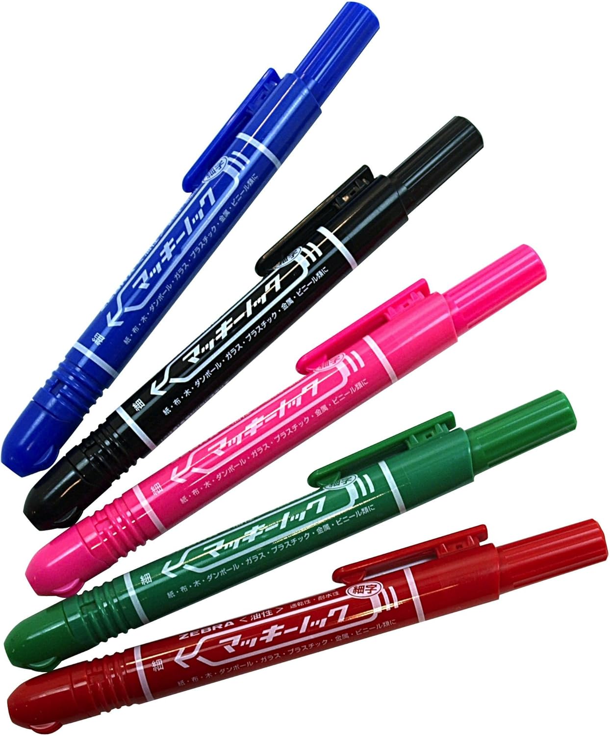 ZEBRA permanent marker McKee knock fine print green