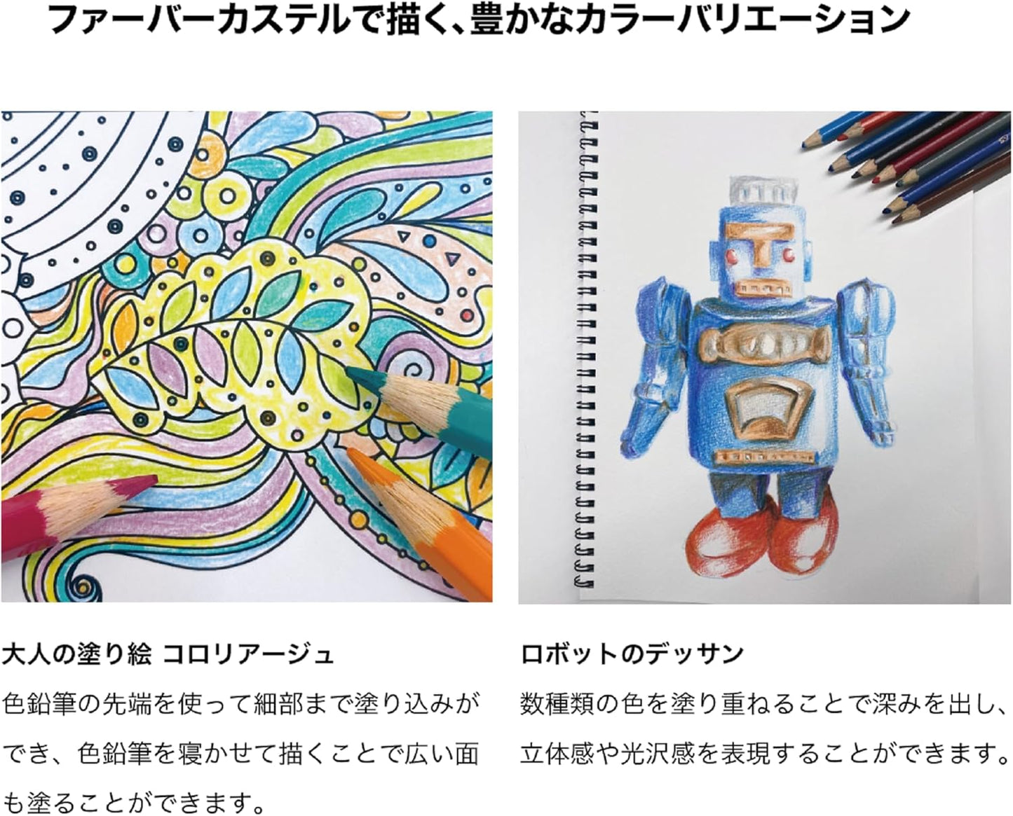 Faber Castell TFC-CP/36C Oil-based Colored Pencils, Flat Can, 36 Color Set