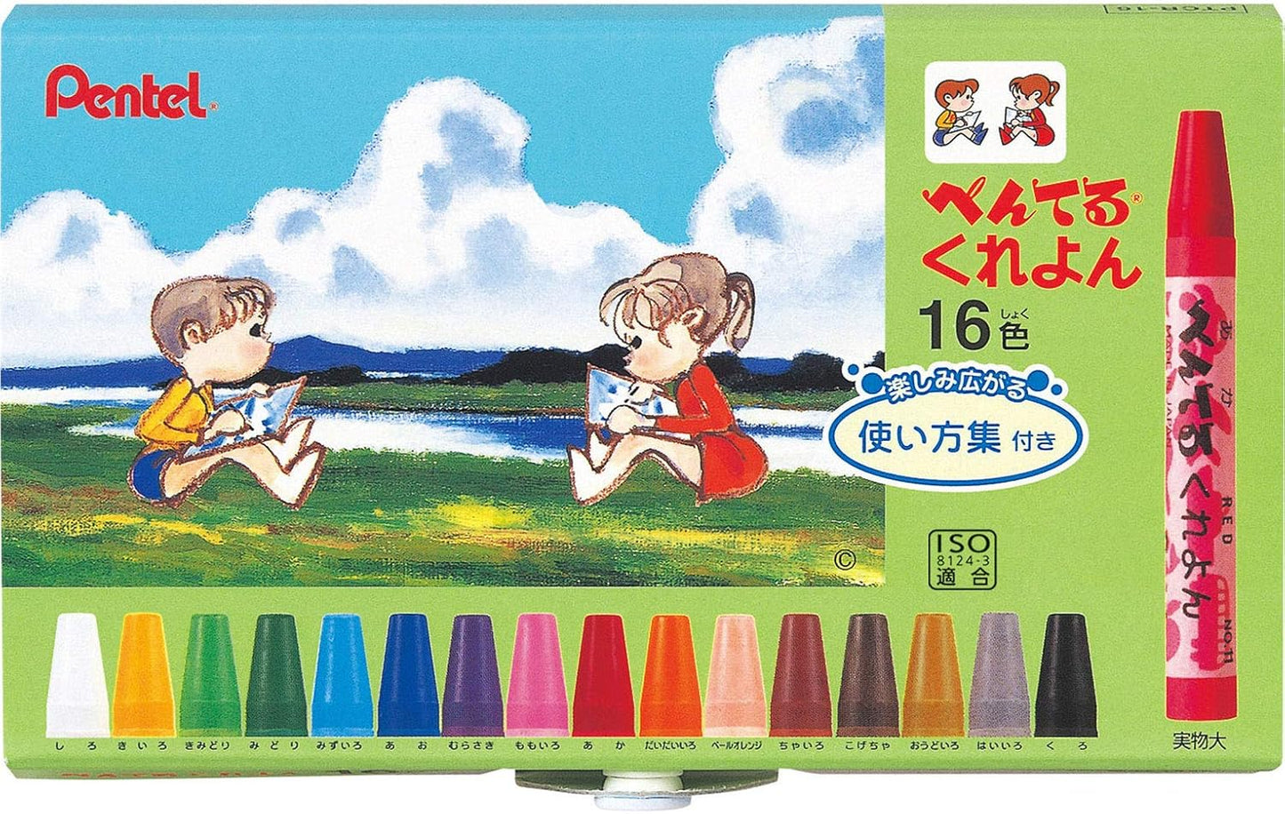 Pentel Crayons 16-set