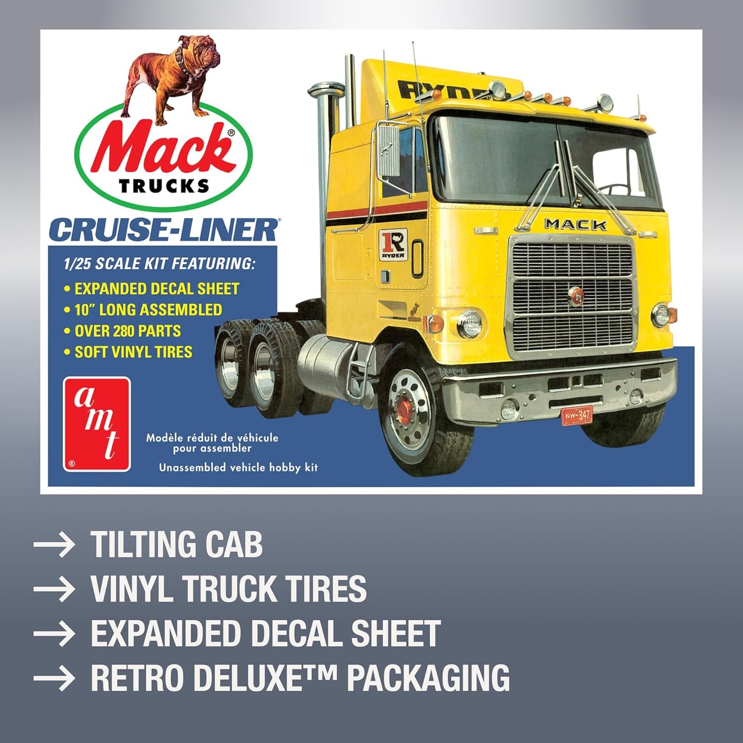 AMT - Mack Cruise-Liner Semi Tractor, 1:25 (AMT1062)