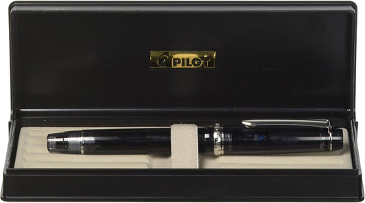 PILOT Fountain Pen Custom Heritage 92, Transparent Black Body, M-Nib (FKVH-15SRS-TB-M)
