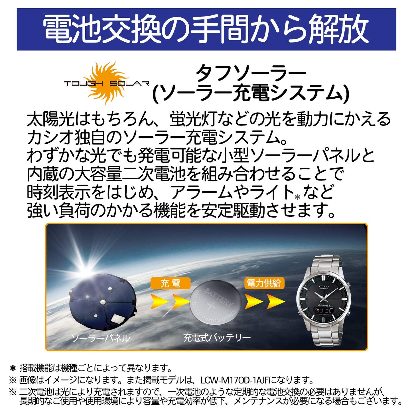 CASIO Watch WAVECEPTOR World six stations radio waves corresponding solar analog digital watch LWA-M160D-7A2JF