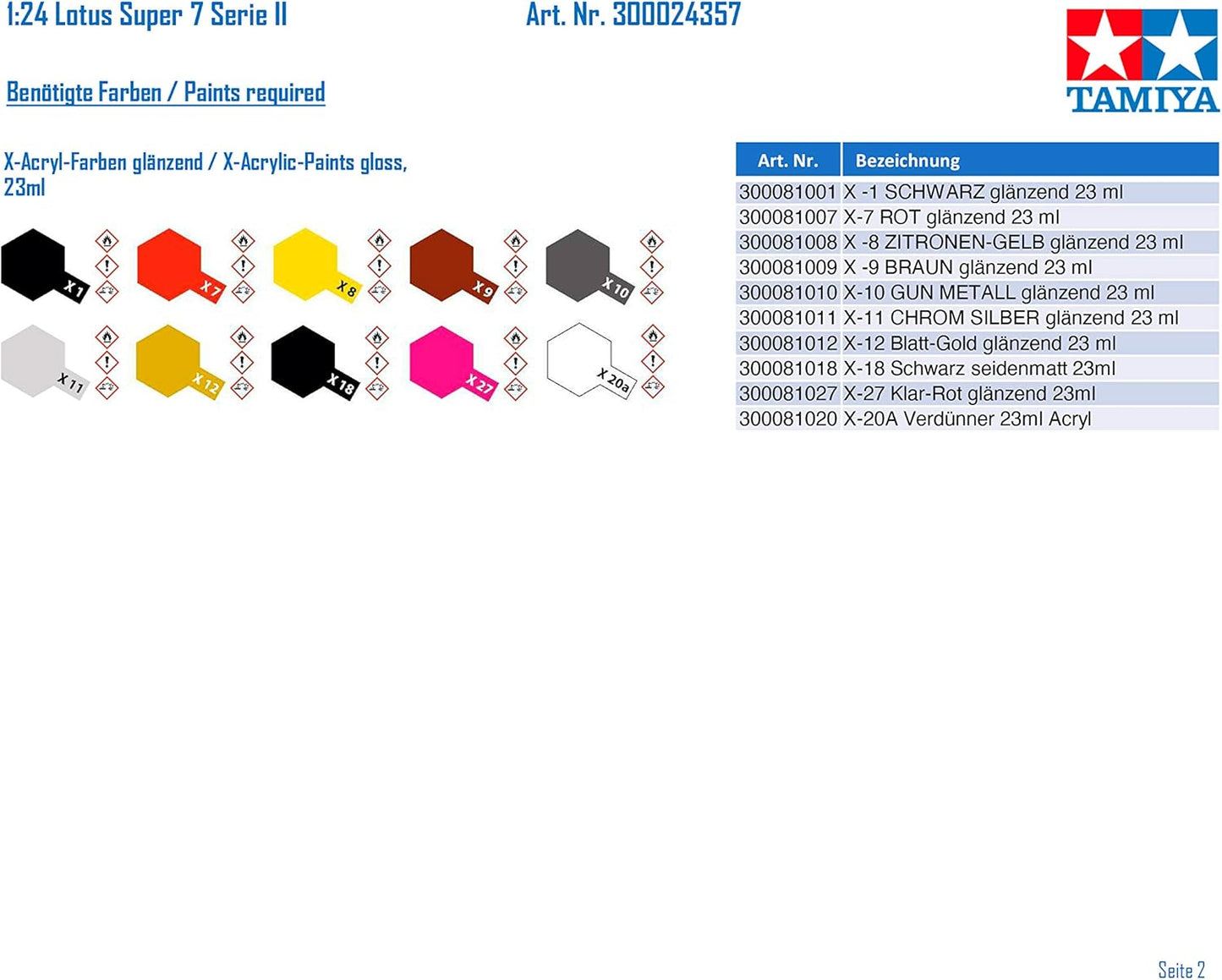 Tamiya 24357-000 300024357 Alfa Romeo 1:24 Lotus Super 7 Series II, Highly Model, Plastic, Assembly Kit, Detailed Replica, Unpainted