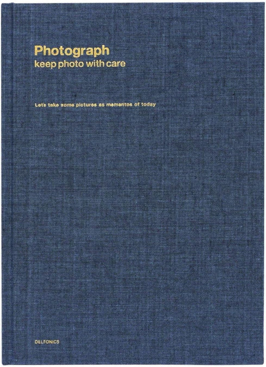 Delfonics Basic Photo Album B5 - Chambray Blue, Vinyl, 7"x10"