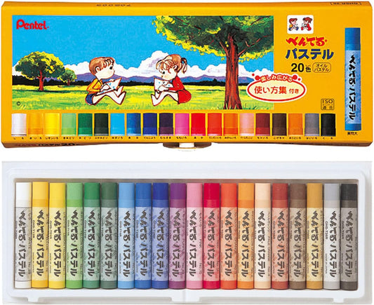 Pentel GHSR-20 Pastel, 20 Colors, 5 Pieces