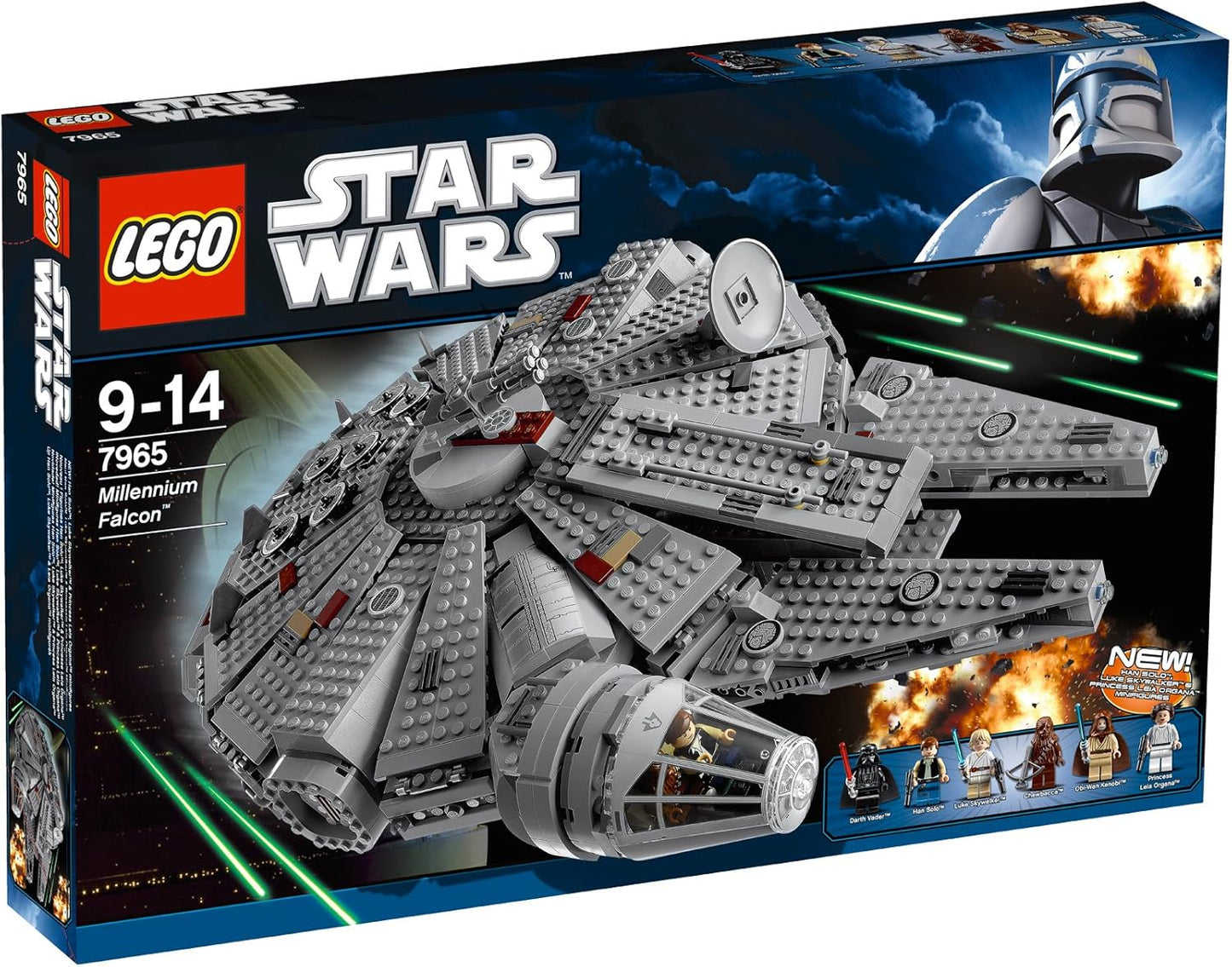 LEGO Star Wars Millennium Falcon w/ Darth Vader Luke Skywalker Han Solo | 7965