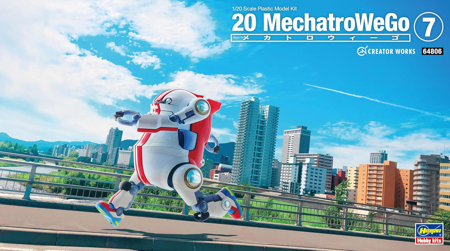 Hasegawa 1/20 Creator Works Series Mechatro Wego No. 07 Supporter Scale Plastic Model